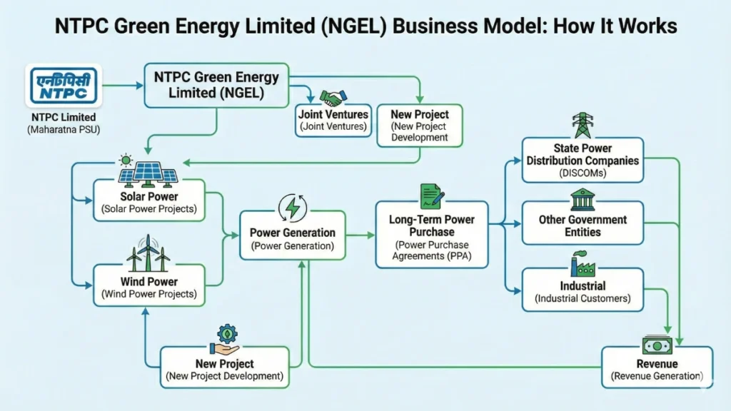 NTPC GREEN ENERGY BUSINESS MODEL: HOW IT WORKS